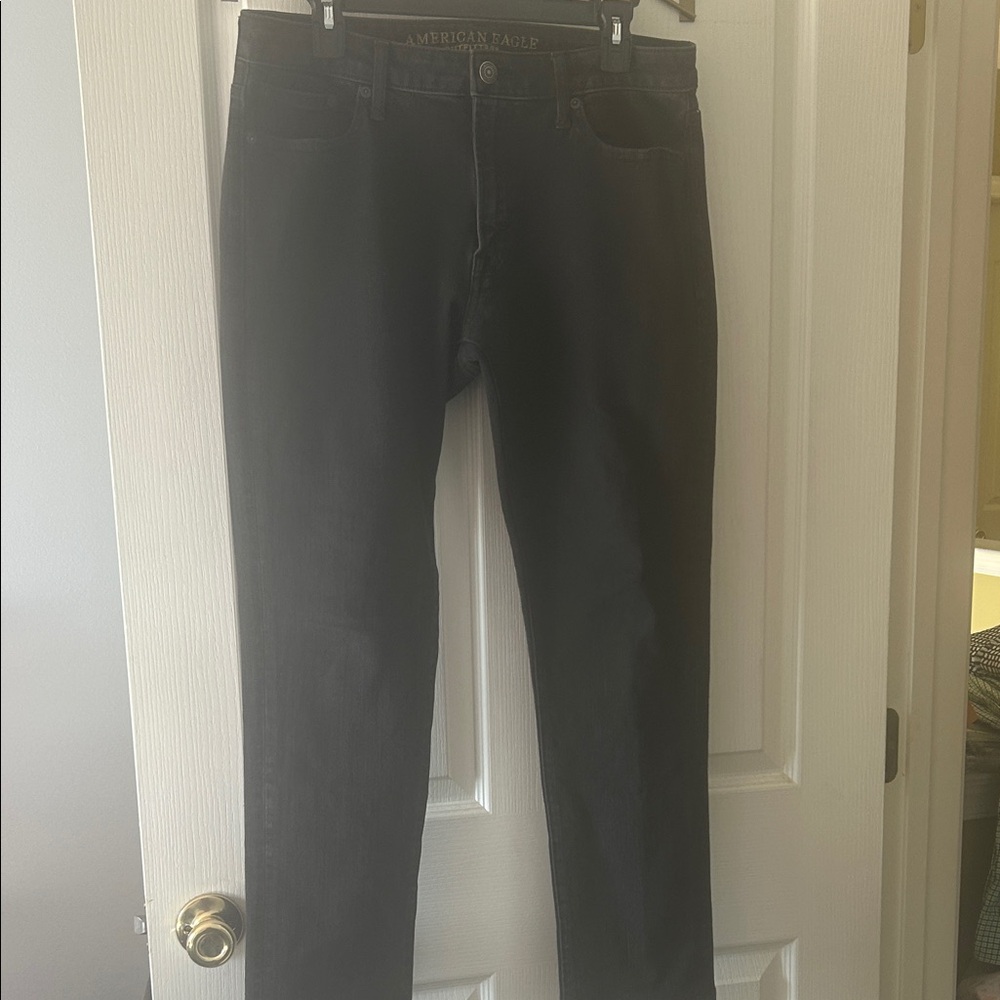 American Eagle Outfitters Men's Dark Gray Slim Jeans
